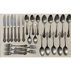 Vtg 26‎ Pc Lot Stanley Roberts MAJESTY Stainless Rogers Silverware Flatware VGC!